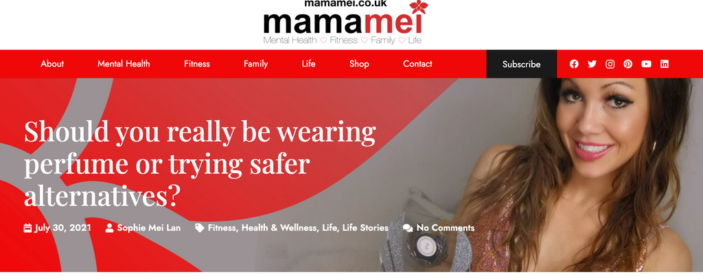 Should you really be wearing perfume - feature on Mamamei