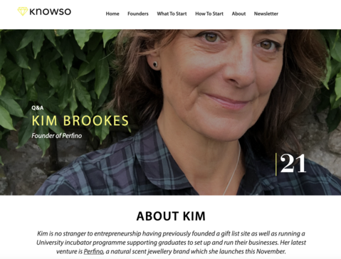 kim brookes founder of perfino