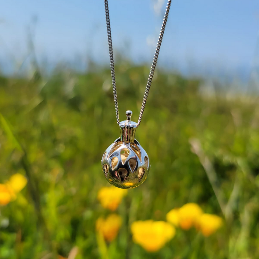 california poppies with perfino atomiser jewellery