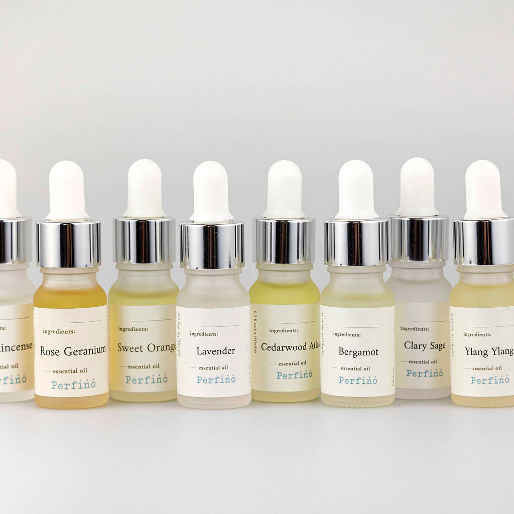 nine essential oils available from Perfino